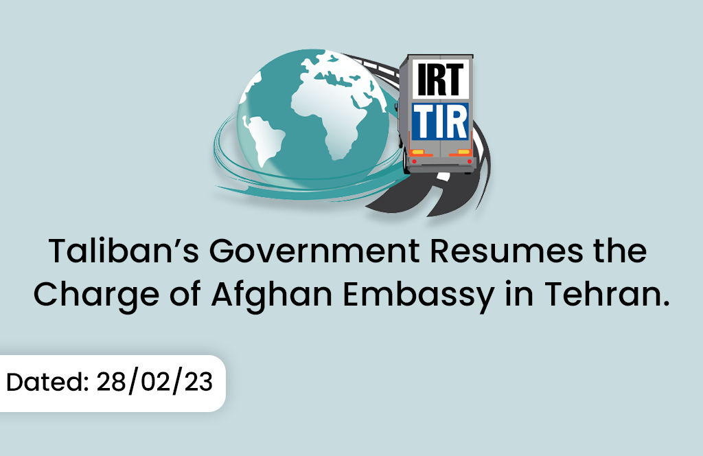 Taliban’s Government Resumes the Charge of Afghan Embassy in Tehran. 1 Artboard 2