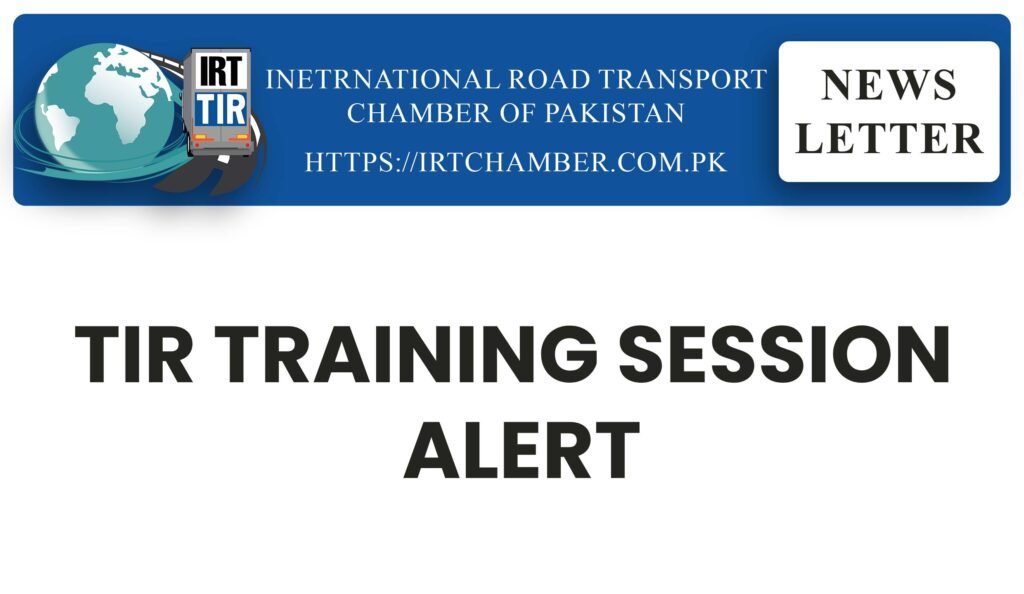 TIR TRAINING SESSION ALERT 1 irt news