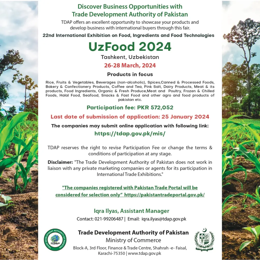 DISCOVER BUSINESS OPORTUNITIES WITH TDAP & IRT CHAMBER OF PAKISTAN 3 uzb