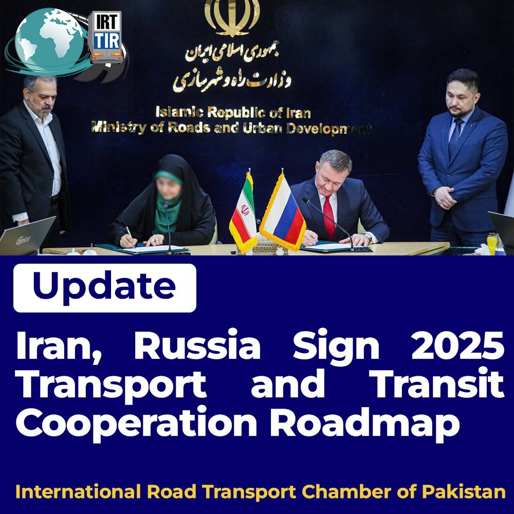 Iran, Russia Sign 2025 Transport and Transit Cooperation Roadmap